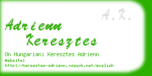 adrienn keresztes business card